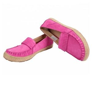 Ugg Marrah Womens Suede Slip On Casual Shoes in Raspberry Pink Sz 10